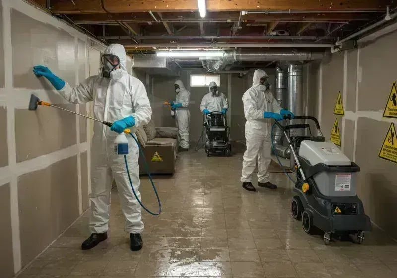 Basement Moisture Removal and Structural Drying process in Carroll County, MO